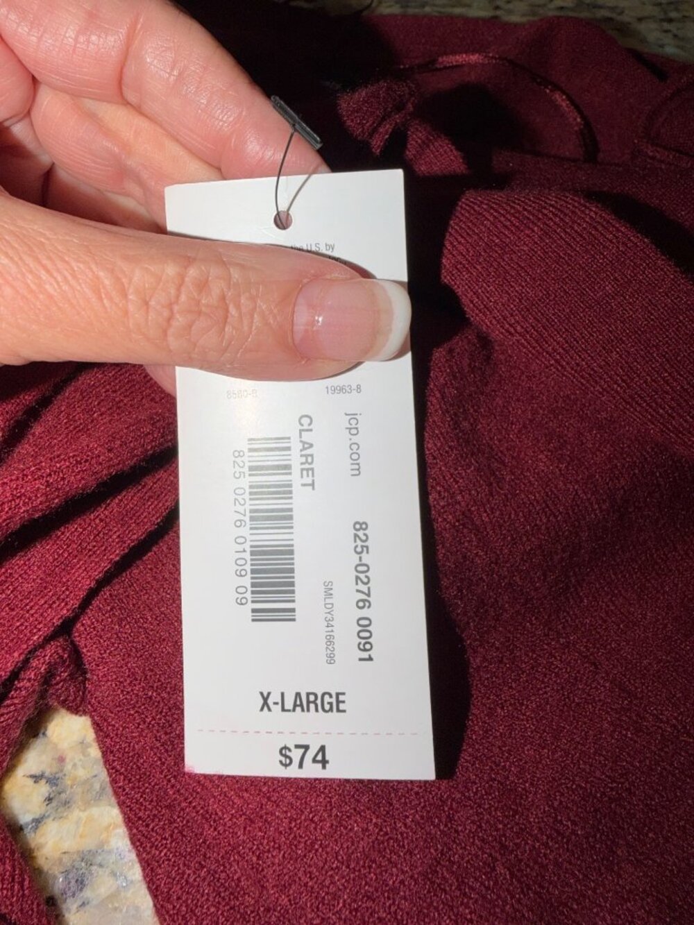 NWT Bold Elements Womens XL Burgundy Claret Long Cardigan Sweater Quiet Luxury - Picture 7 of 11